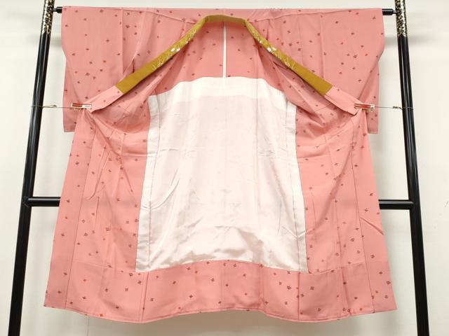 平和屋着物●長襦袢　無双仕立て　コマ　半衿刺繍　正絹　逸品　CABH2578ut