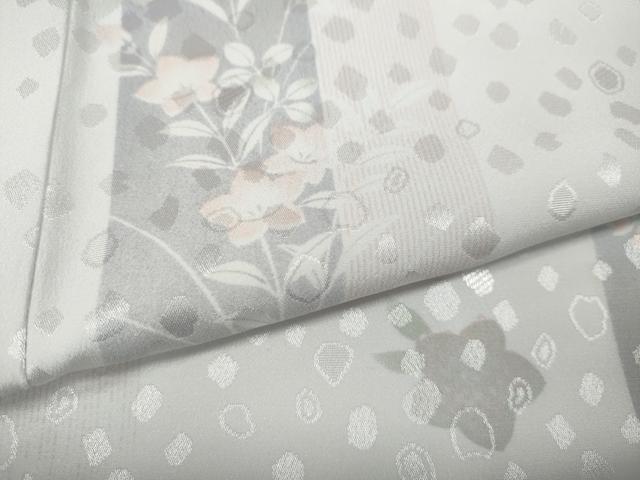 平和屋着物●長襦袢　無双仕立て　草花間道　洗える着物　CABH2579ut