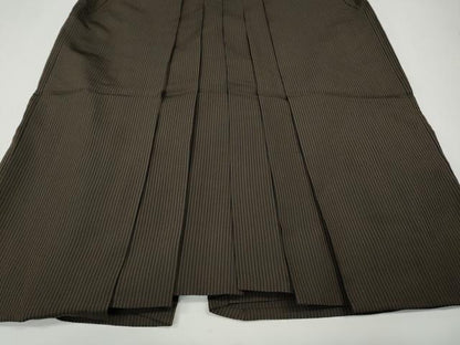平和屋着物●男性　馬乗り袴　縞　正絹　逸品　CABH2587ut