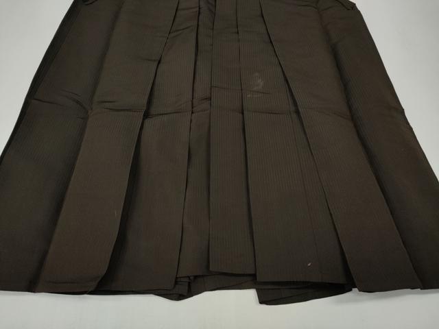 平和屋着物●男性　馬乗り袴　縞　正絹　逸品　CABH2588ut