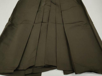 平和屋着物●男性　馬乗り袴　縞　正絹　逸品　CABH2589ut