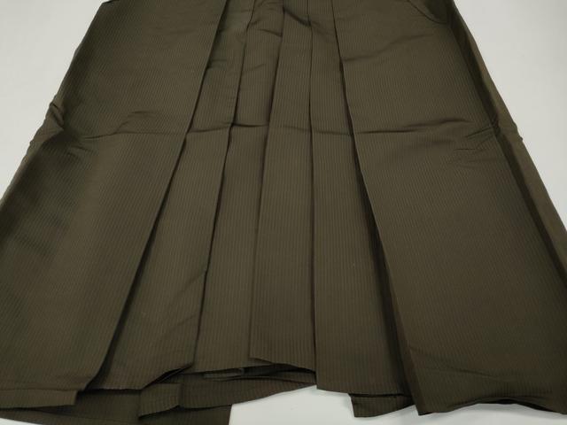 平和屋着物●男性　馬乗り袴　縞　正絹　逸品　CABH2589ut