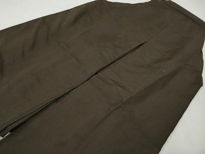 平和屋着物●男性　馬乗り袴　縞　正絹　逸品　CABH2590ut