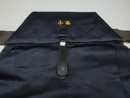 平和屋着物●男性　馬乗り袴　幾何学文様　正絹　逸品　CABH2591ut