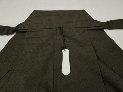 平和屋着物●男性　馬乗り袴　紬地　霞文　正絹　逸品　CABH2593ut