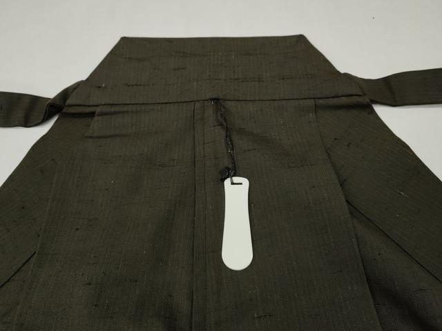 平和屋着物●男性　馬乗り袴　紬地　霞文　正絹　逸品　CABH2593ut