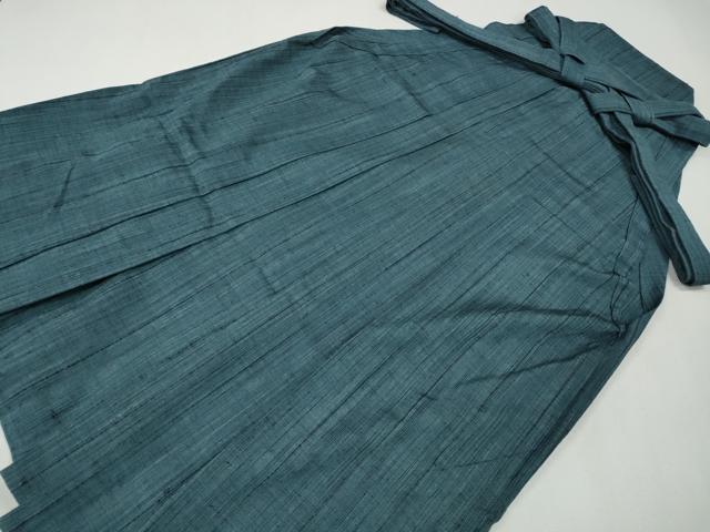 平和屋着物●男性　行灯袴　紬地　霞文　正絹　逸品　CABH2595ut
