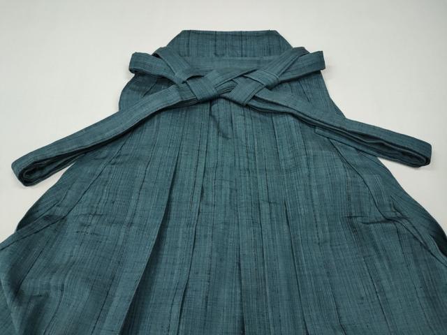 平和屋着物●男性　行灯袴　紬地　霞文　正絹　逸品　CABH2595ut