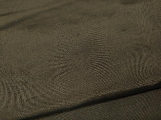 平和屋着物●男性　紬　アンサンブル　涅色　キングサイズ　正絹　逸品　CABH2599ut