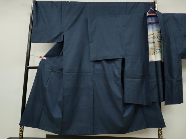 平和屋着物●男性　本場大島紬　アンサンブル　100亀甲　総詰め　キングサイズ　正絹　逸品　CABH2600ut