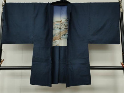 平和屋着物●男性　本場大島紬　アンサンブル　100亀甲　総詰め　キングサイズ　正絹　逸品　CABH2600ut