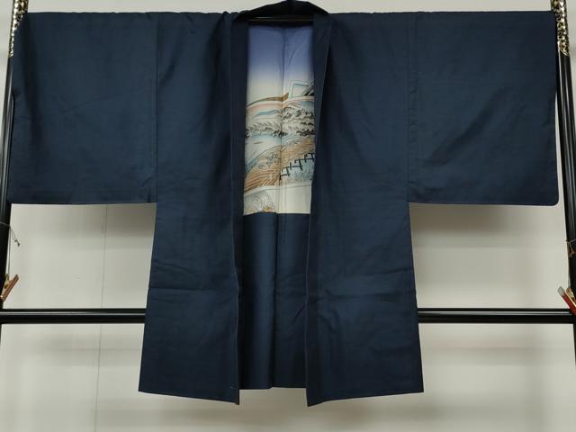 平和屋着物●男性　本場大島紬　アンサンブル　100亀甲　総詰め　キングサイズ　正絹　逸品　CABH2600ut