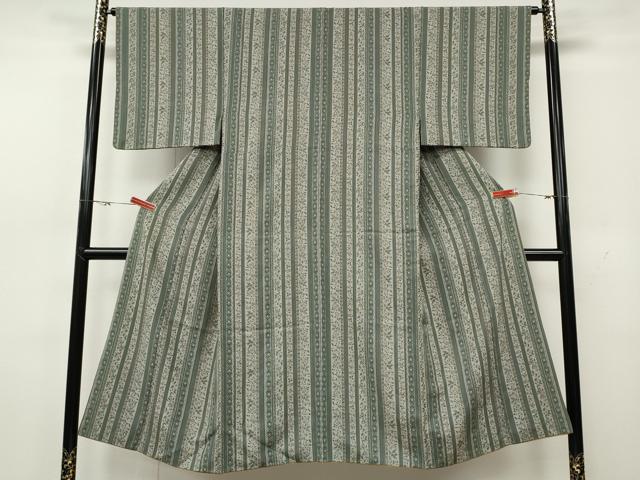 平和屋着物●男性　小紋　吉祥花間道　正絹　逸品　CABH2601ut