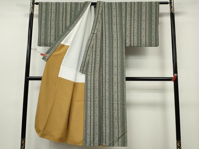 平和屋着物●男性　小紋　吉祥花間道　正絹　逸品　CABH2601ut