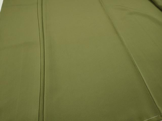 平和屋着物●上質な色無地　泥染め　万雄堅牢染　根岸色　証紙付き　正絹　逸品　CABH2607ut