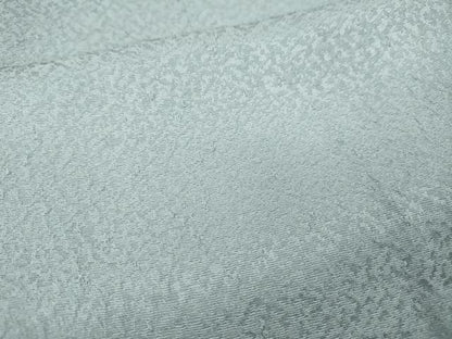 平和屋着物●上質な色無地　堅牢染　霞地紋　水色　反端付き　正絹　逸品　CABH2608ut