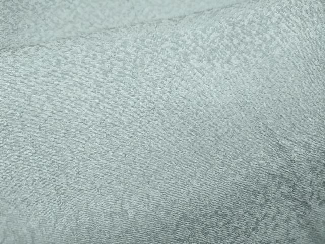 平和屋着物●上質な色無地　堅牢染　霞地紋　水色　反端付き　正絹　逸品　CABH2608ut