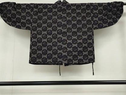 平和屋着物●久留米絣　男性　作務衣　吉祥文　綿　逸品　CABH2615ut