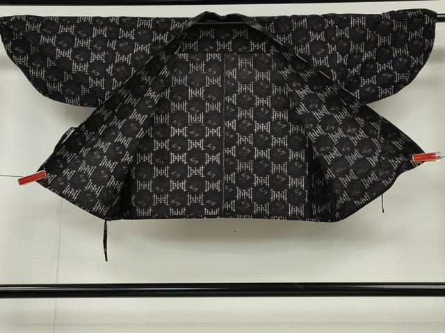 平和屋着物●久留米絣　男性　作務衣　吉祥文　綿　逸品　CABH2615ut
