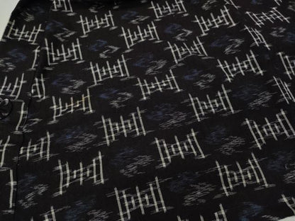 平和屋着物●久留米絣　男性　作務衣　吉祥文　綿　逸品　CABH2615ut