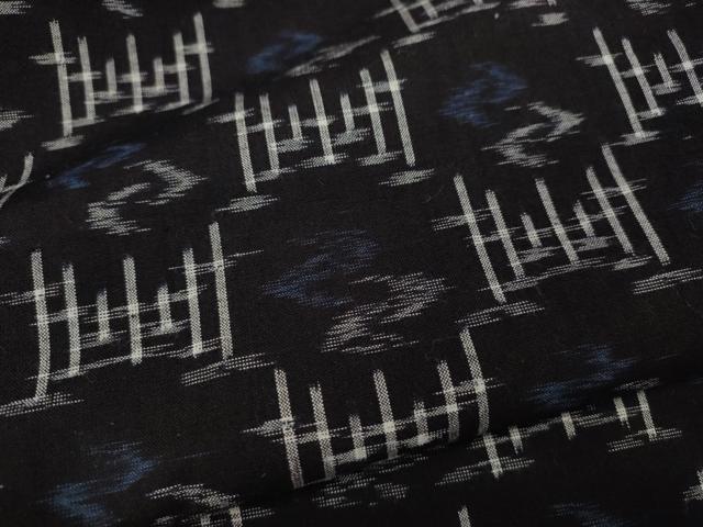平和屋着物●久留米絣　男性　作務衣　吉祥文　綿　逸品　CABH2615ut