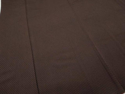 平和屋着物●銀座きしや　小紋　斜線文　黒地　たとう紙付き　正絹　逸品　CABH2616ut
