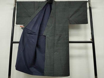 平和屋着物●男性　結城紬　アンサンブル　100亀甲　総詰め　正絹　逸品　CABH2620ut