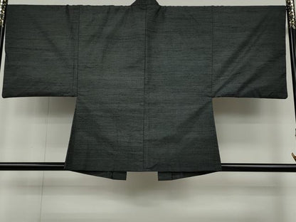 平和屋着物●男性　結城紬　アンサンブル　100亀甲　総詰め　正絹　逸品　CABH2620ut