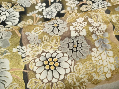 平和屋着物●豪華振袖　横段枝垂れ花文　暈し染め　金彩　正絹　逸品　CABH2633ut