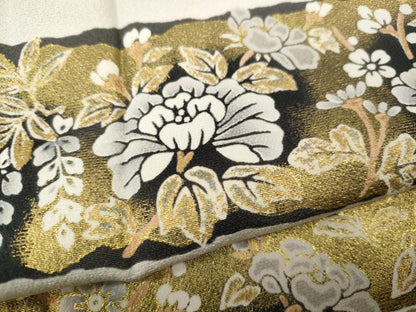 平和屋着物●豪華振袖　横段枝垂れ花文　暈し染め　金彩　正絹　逸品　CABH2633ut