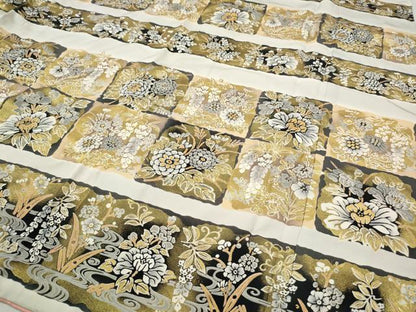 平和屋着物●豪華振袖　横段枝垂れ花文　暈し染め　金彩　正絹　逸品　CABH2633ut