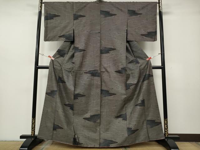 平和屋着物●本場大島紬　9マルキ　霞文　正絹　逸品　CABH2640ut