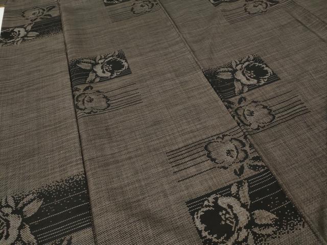 平和屋着物●本場大島紬　9マルキ　舞花文　正絹　逸品　CABH2641ut