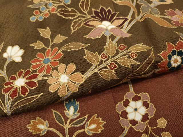 平和屋着物●訪問着　枝花文　金彩　やまと誂製　正絹　逸品　CABH2643ut