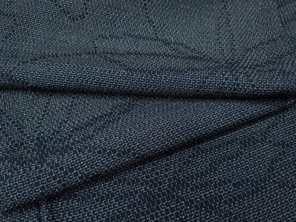 平和屋着物●本塩沢　110亀甲　舞花文　正絹　逸品　CABH2644ut