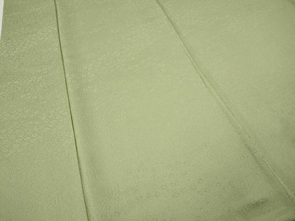 平和屋着物●上質な色無地　草花地紋　抹茶色　正絹　逸品　未使用　CABH2646ut