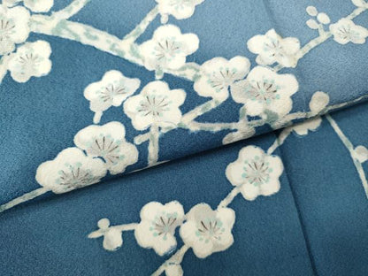 平和屋着物●訪問着　手描き　枝梅文　暈し染め　正絹　逸品　CABH2687ut