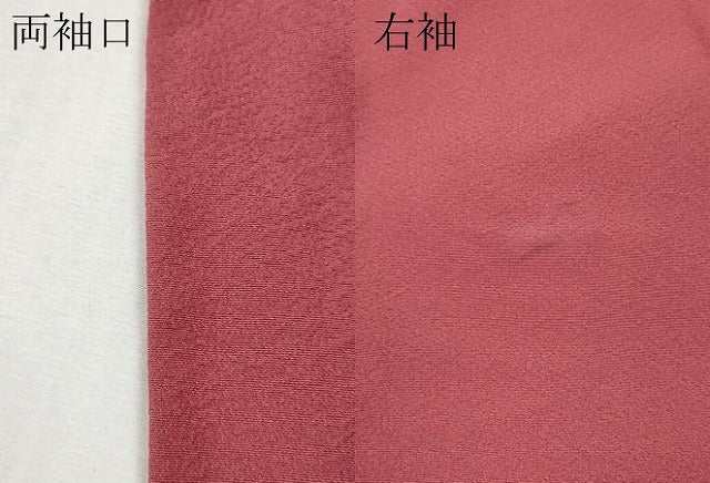 平和屋着物●上質な色無地　今様色　正絹　逸品　CABH2692ut