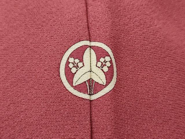 平和屋着物●上質な色無地　今様色　正絹　逸品　CABH2692ut