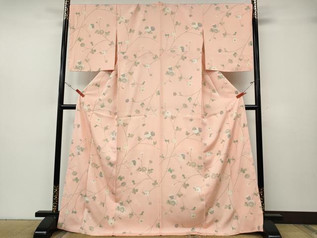 平和屋着物●上質な小紋　万寿菊　金彩　正絹　逸品　CABH2693ut