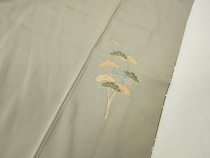 平和屋着物●豪華色留袖　駒刺繍　立波人物風景文　暈し染め　金彩　正絹　逸品　CABH2704ut