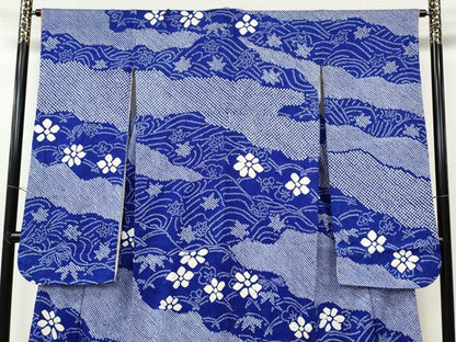 平和屋着物●豪華振袖　総絞り　道長舞花文　正絹　逸品　CABH2706ut