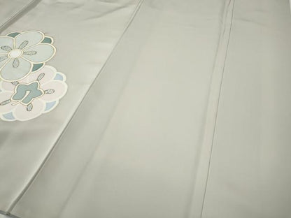 平和屋着物●訪問着　舞花文　金彩　反端付き　正絹　逸品　CABH2716ut