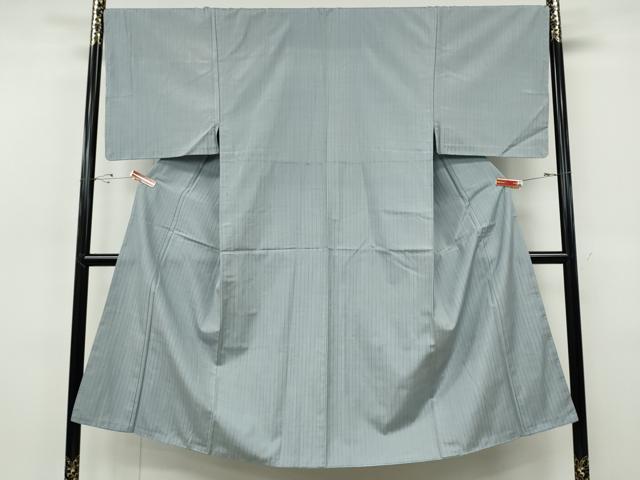 平和屋着物●男性　紬　刺し子　縞　正絹　逸品　CABH2717ut