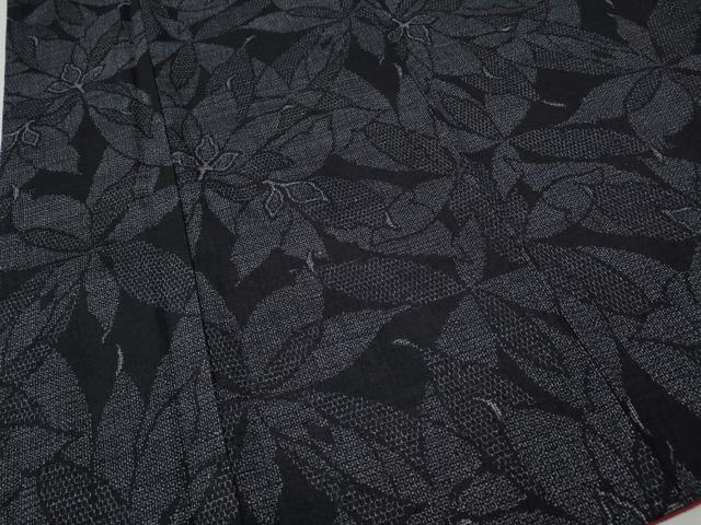 平和屋着物●本場結城紬　重要無形文化財　100亀甲　舞花文　正絹　逸品　CABH2718ut