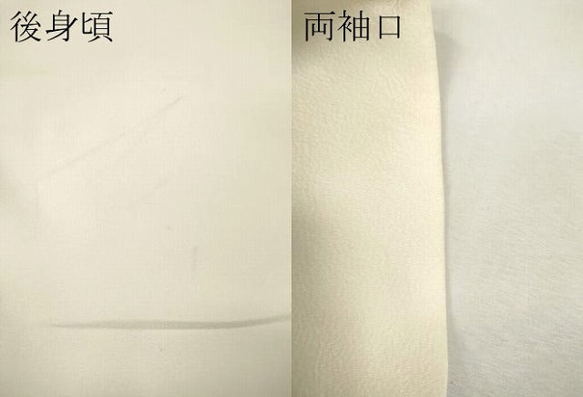平和屋着物●訪問着　寿光織　エ霞草花文　金銀糸　正絹　逸品　CABH2728ut