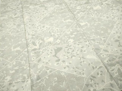 平和屋着物●上質な紬　切嵌動物草花文　正絹　逸品　CABH2731ut