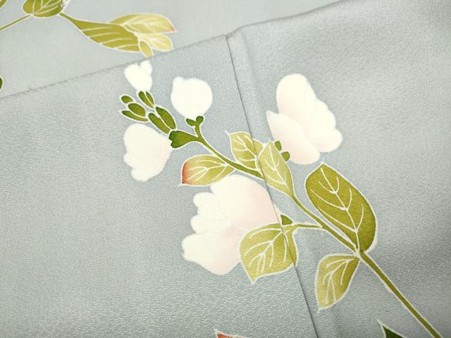 平和屋着物●訪問着　友禅　作家物　枝花文　正絹　逸品　CABH2740ut