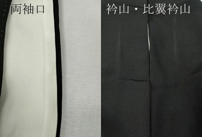 平和屋着物●豪華黒留袖　駒刺繍　吉祥蔦の葉花文　金彩　正絹　逸品　CABH2745ut