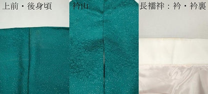平和屋着物●豪華振袖・長襦袢セット　道長舞花文　暈し染め　銀通し地　正絹　逸品　CABH2752ut